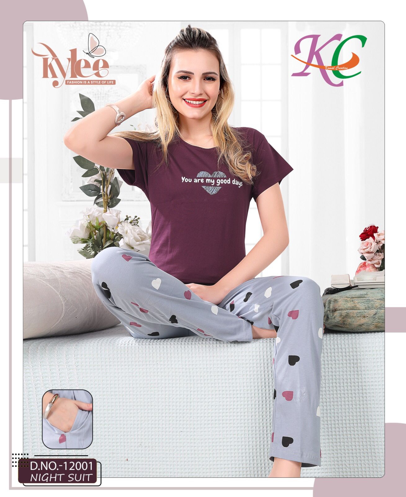 Kylee 12001 Regular Wear Cotton Night Suit
